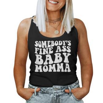Somebodys Fine Ass Baby Momma Women Tank Top Basic Casual Daily Weekend Graphic - Thegiftio UK
