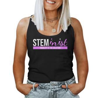 Steminist Equality Is The Solution Stem Teacher Women Tank Top Basic Casual Daily Weekend Graphic - Thegiftio UK