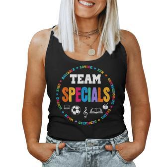 Team Specials Teacher Tribe Squad Back To Primary School Women Tank Top Basic Casual Daily Weekend Graphic - Thegiftio UK