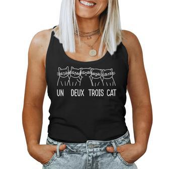 Un Deux Trois Cat Meow Kitty Funny Cats Mom And Cat Dad Women Tank Top Basic Casual Daily Weekend Graphic - Thegiftio UK