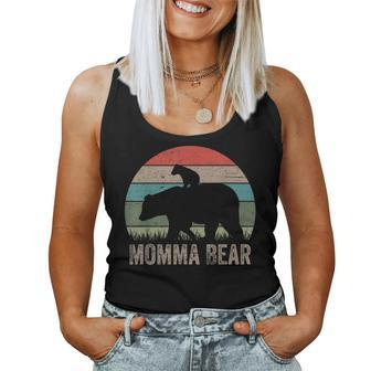 Vintage Momma Bear Funny Mothers Day Women Tank Top Basic Casual Daily Weekend Graphic - Thegiftio UK