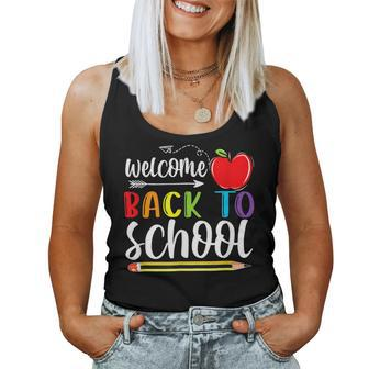 Welcome Back To School First Day Of School Teachers Students V4 Women Tank Top Basic Casual Daily Weekend Graphic - Thegiftio UK