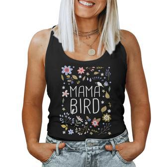 Womens Mama Bird Mothers Mom Momma Funny Birds Gift Quote Saying Women Tank Top Basic Casual Daily Weekend Graphic - Thegiftio UK