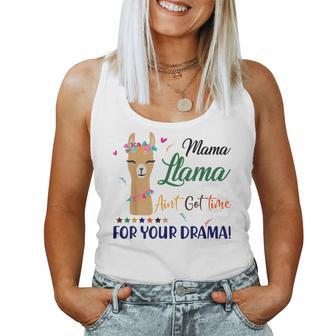 Mama Llama Aint Got Time For Your Drama Mother Mom Women Tank Top Basic Casual Daily Weekend Graphic - Thegiftio UK