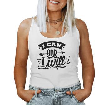 Strong Woman I Can And I Will Do It Design Women Tank Top Basic Casual Daily Weekend Graphic - Seseable