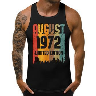 50 Years Old Vintage Awesome Since August 1972 50Th Birthday Men Tank Top Daily Basic Casual Graphic - Thegiftio UK