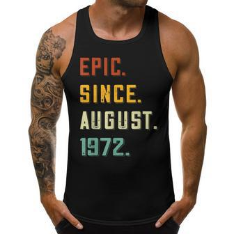 Epic Since August 1972 50 Years Old 50Th Birthday Men Tank Top Daily Basic Casual Graphic - Thegiftio UK