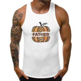 Father Pumpkin Thankful Grateful Blessed Fall Season Men Tank Top Daily Basic Casual Graphic - Seseable