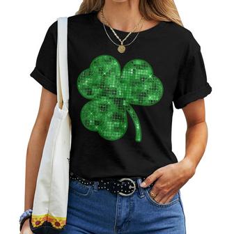 Womens St Patricks Day Shamrock Lucky Green  Women T-shirt Casual Daily Crewneck Short Sleeve Graphic Basic Unisex Tee