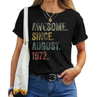 50 Years Old Awesome Since August 1972 50Th Birthday Women T-shirt - Thegiftio UK