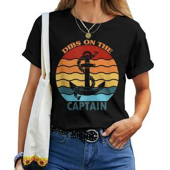 Captain Wife Dibs On The Captain Dibs On The Captain Women T-shirt - Thegiftio UK