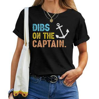 Captain Wife Dibs On The Captain V2 Women T-shirt - Thegiftio UK