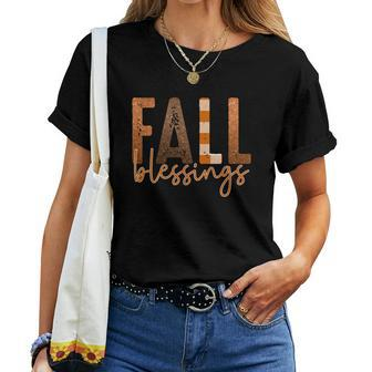 Fall Blessing Funny Gift Women T-shirt - Seseable