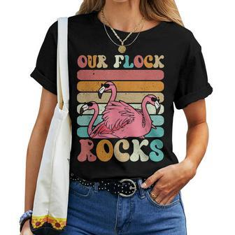 Our Flock Rocks Flamingo Matching Vacation V2 Women T-shirt - Thegiftio UK