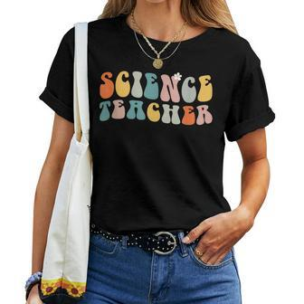 Groovy Vintage Science Squad Teacher Student Technology Team Women T-shirt - Thegiftio UK
