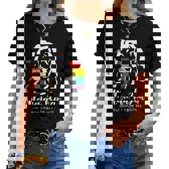 Lgbt Mama Bear Gay Pride Equal Rights Rainbow Women T-shirt - Thegiftio