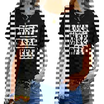 Lovely Cool Sarcastic Eat Sleep Massage Repeat Women T-shirt - Thegiftio