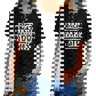 Lovely Cool Sarcastic Eat Sleep Statistics Repeat Women T-shirt - Thegiftio