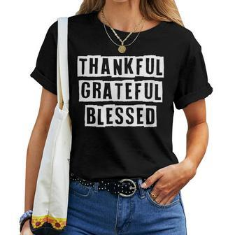 Lovely Cool Sarcastic Thankful Grateful Blessed Women T-shirt