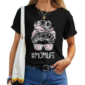 Mom-Life Mothers-Day Baseball Sport Lover Mama Mommy Momma Women T-shirt - Thegiftio UK