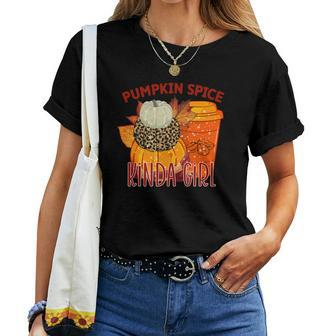 Pumpkin Spice Kinda Girl Fall Weather Women T-shirt - Seseable