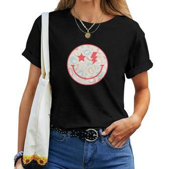 Retro Smiley Retro Vintage Custom V2 Women T-shirt - Seseable