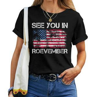 See You In Roevember Us Flag Vintage Women T-shirt - Thegiftio