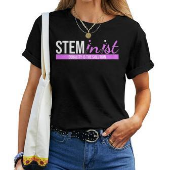 Steminist Equality Is The Solution Stem Teacher Women T-shirt - Thegiftio UK