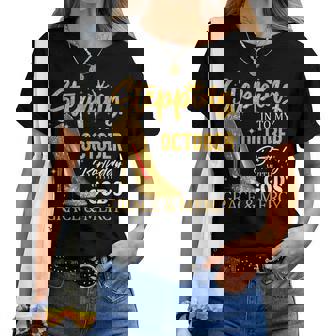 Stepping Into My October Birthday With Gods Grace And Mercy Women T-shirt - Thegiftio