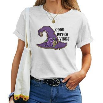 Halloween Witch Vibes Good Witch Vibes Custom Women T-shirt - Seseable