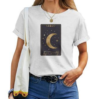 Tarrot Card Misterious The Moon Card Custom Women T-shirt - Seseable