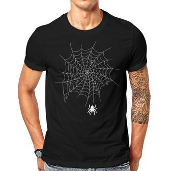 Spider Web Lazy Diy Halloween Costume Spooky Insect Men T-shirt Casual Daily Crewneck Short Sleeve Graphic Basic Unisex Tee - Seseable