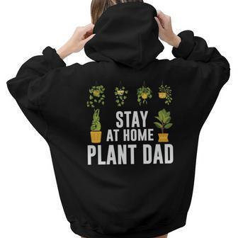 Gardening Stay At Home Plant Dad Idea Gift Aesthetic Words Graphic Back Print Hoodie Gift For Teen Girls - Seseable