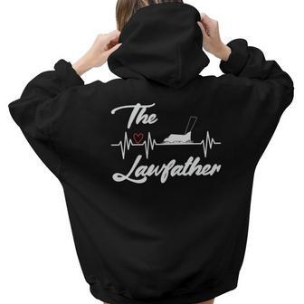 Gardening The Lawfather Landscape Idea Gift Aesthetic Words Graphic Back Print Hoodie Gift For Teen Girls - Seseable