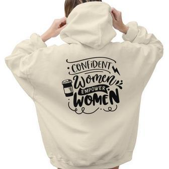 Strong Woman Confident Women Empower Women Aesthetic Words Graphic Back Print Hoodie Gift For Teen Girls - Seseable