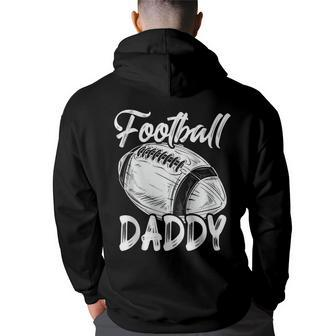 Football Daddy For Men Family Matching Players Fathers Day Men Graphic Hoodie Back Print Hooded Sweatshirt - Thegiftio UK