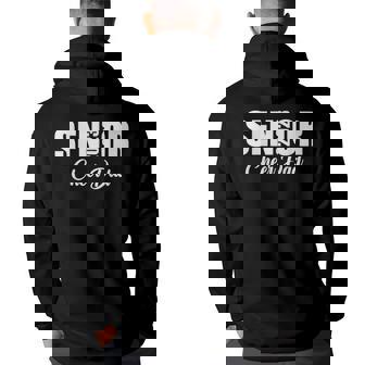 Senior Cheer Dad 23 Cheerleader Parent Class Of 2023 Men Graphic Hoodie Back Print Hooded Sweatshirt - Thegiftio