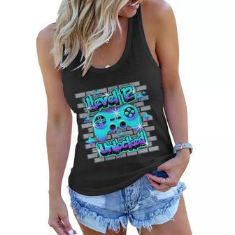 12 Year Old 12Th Video Gamer Gaming Birthday Party Boys Girl Women Flowy Tank - Monsterry