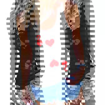 2 Of Hearts - Playing Card Halloween Costume Women Flowy Tank - Thegiftio UK