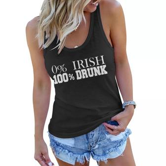 0 Irish 100 Drunk St Patricks Day Graphic Design Printed Casual Daily Basic Women Flowy Tank