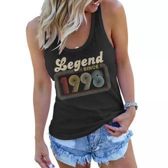 24 Years Old 24Th Birthday Decoration Legend Since 1998 Women Flowy Tank - Seseable