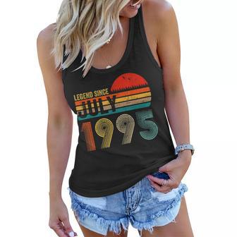 27 Years Old Retro Birthday Gifts Legend Since July 1995 Women Flowy Tank - Seseable