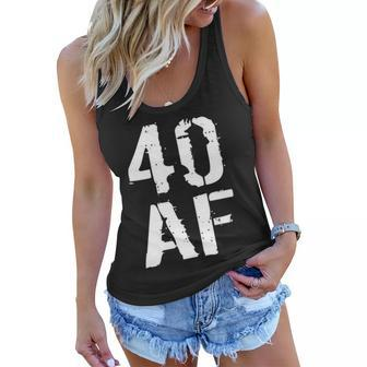 40 Af 40Th Birthday Tshirt Women Flowy Tank - Monsterry UK