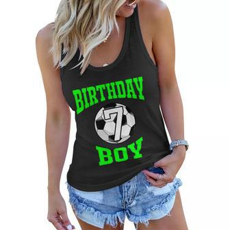 7Th Birthday Boy Shirt Soccer Shirt 7 Years Old Kid Women Flowy Tank - Monsterry AU
