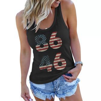 86 46 Impeach Anti Biden Vintage Distressed Tshirt Women Flowy Tank - Monsterry