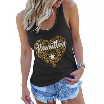 A Hamilton Golden Heart Tshirt Women Flowy Tank - Monsterry CA