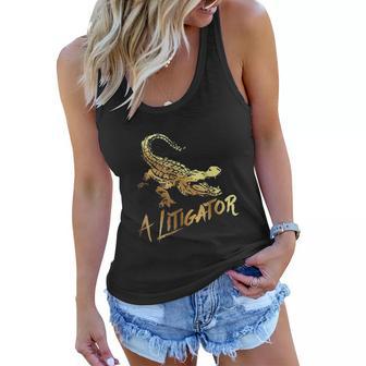 A Litigator Lawyer Attorney Funny Legal Law Women Flowy Tank - Thegiftio UK