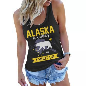 Alaska Is Calling And I Must Go Women Flowy Tank - Monsterry