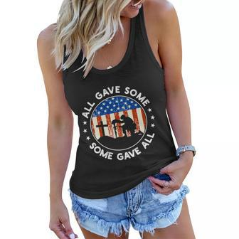 All Gave Some Some Gave All Usa Flag Veteran Memorial Day Cool Gift Graphic Design Printed Casual Daily Basic Women Flowy Tank - Thegiftio UK