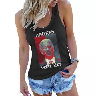 American Horror Funny Anti Biden Tshirt Women Flowy Tank - Monsterry